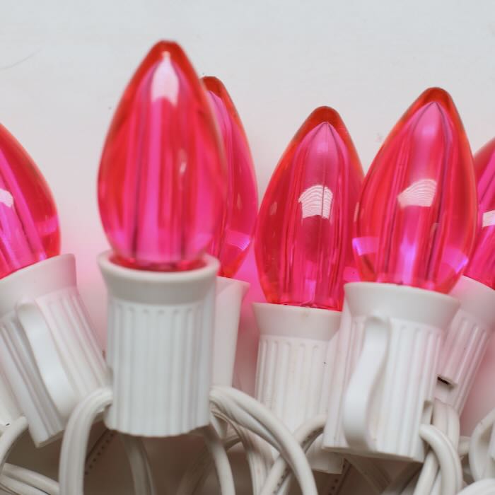 Illuminance™ C7 Pink Smooth LED Bulbs E12 Bases (SMD) (25 Pack)