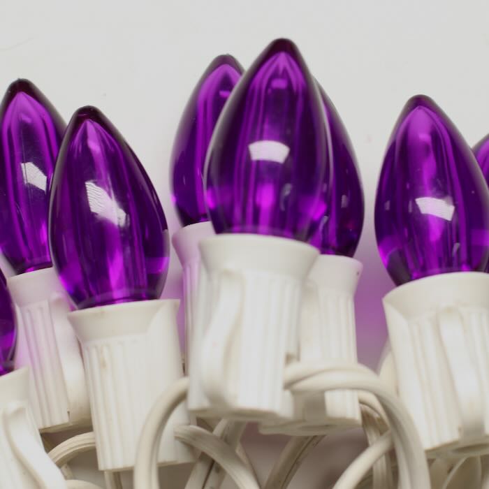 Illuminance™ C7 Purple Smooth LED Bulbs E12 Bases (SMD) (25 Pack)