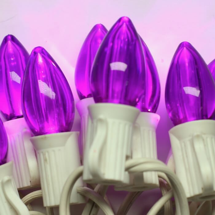 Illuminance™ C7 Purple Smooth LED Bulbs E12 Bases (SMD) (25 Pack)