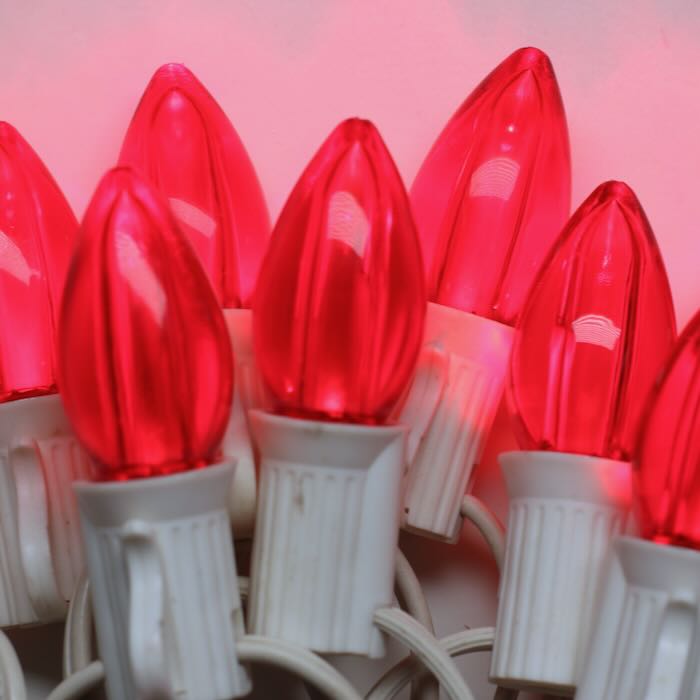 Illuminance™ C7 Red Smooth LED Bulbs E12 Bases (SMD) (25 Pack)