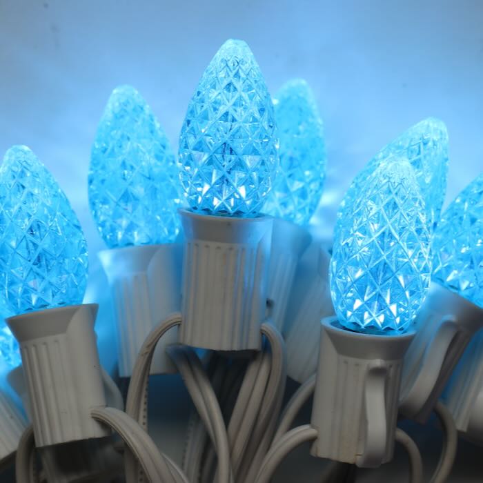 Illuminance™ C7 Teal LED Bulbs E12 Bases (SMD) (25 Pack)