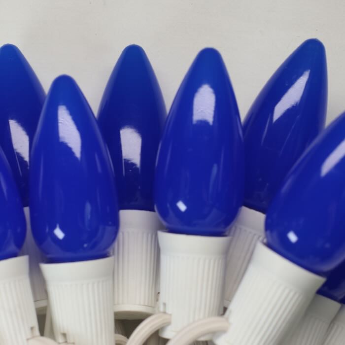 Illuminance™ C9 Blue Opaque LED Bulbs E17 Bases (SMD) (25 Pack)