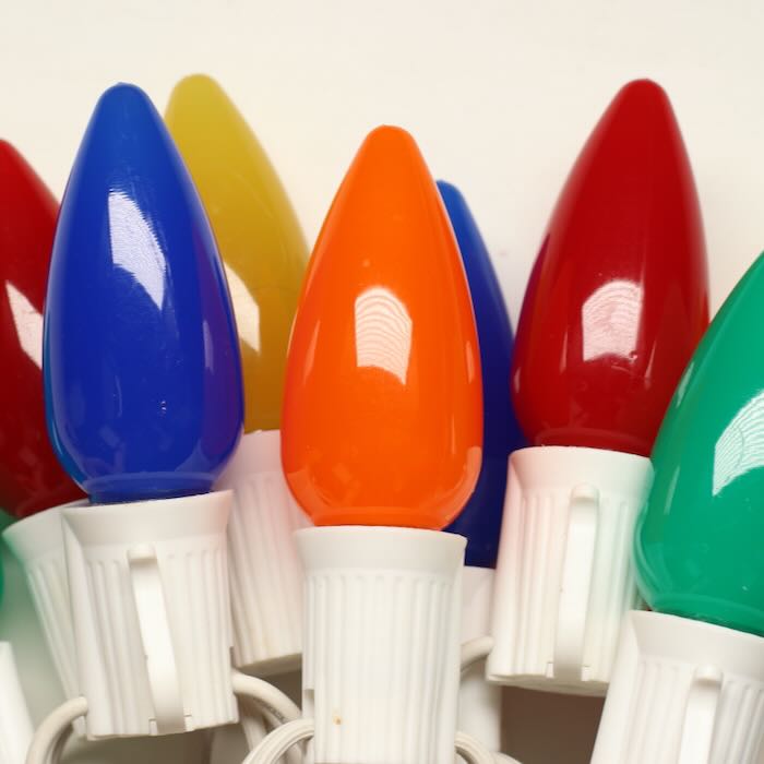 Illuminance™ C9 Multicolor Opaque LED Bulbs E17 Bases (SMD) (25 Pack)