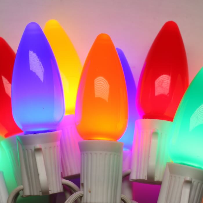 Illuminance™ C9 Multicolor Opaque LED Bulbs E17 Bases (SMD) (25 Pack)