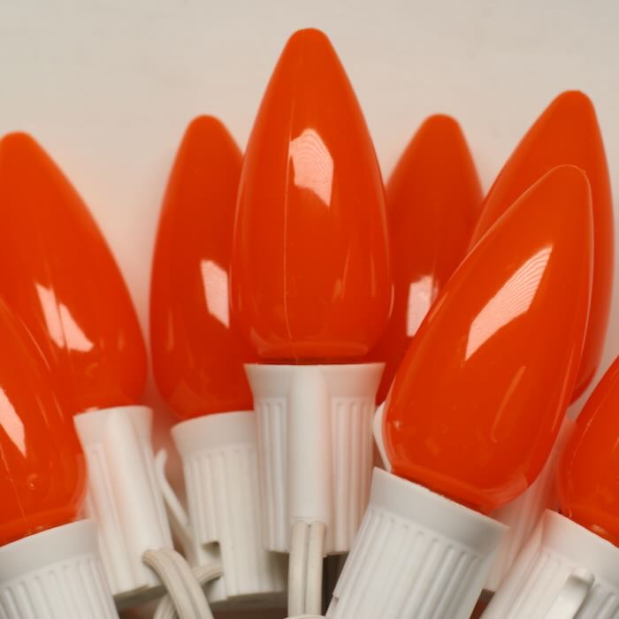 Illuminance™ C9 Orange Opaque LED Bulbs E17 Bases (SMD) (25 Pack)