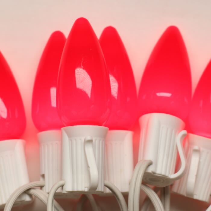 Illuminance™ C9 Pink Opaque LED Bulbs E17 Bases (SMD) (25 Pack)