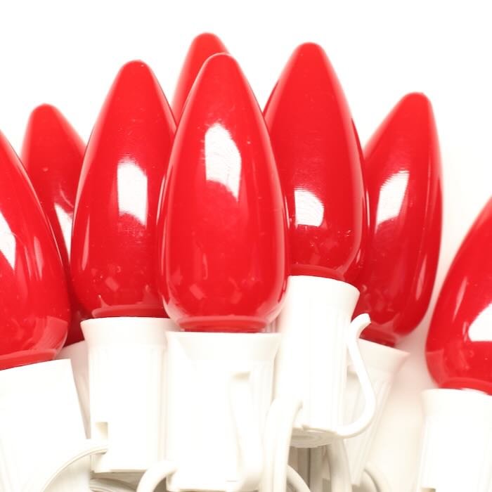 Illuminance™ C9 Red Opaque LED Bulbs E17 Bases (SMD) (25 Pack)