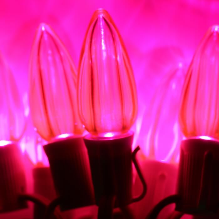 Illuminance™ C9 Pink Smooth LED Bulbs E17 Bases (SMD) (25 Pack)