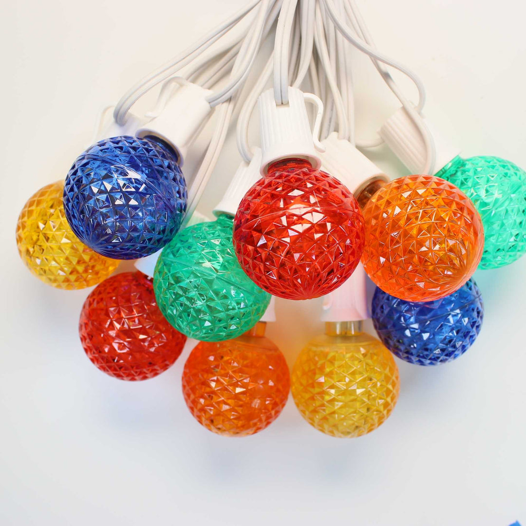 G50 Multicolor LED  Bulbs E12 Bases (SMD) (10 Pack)