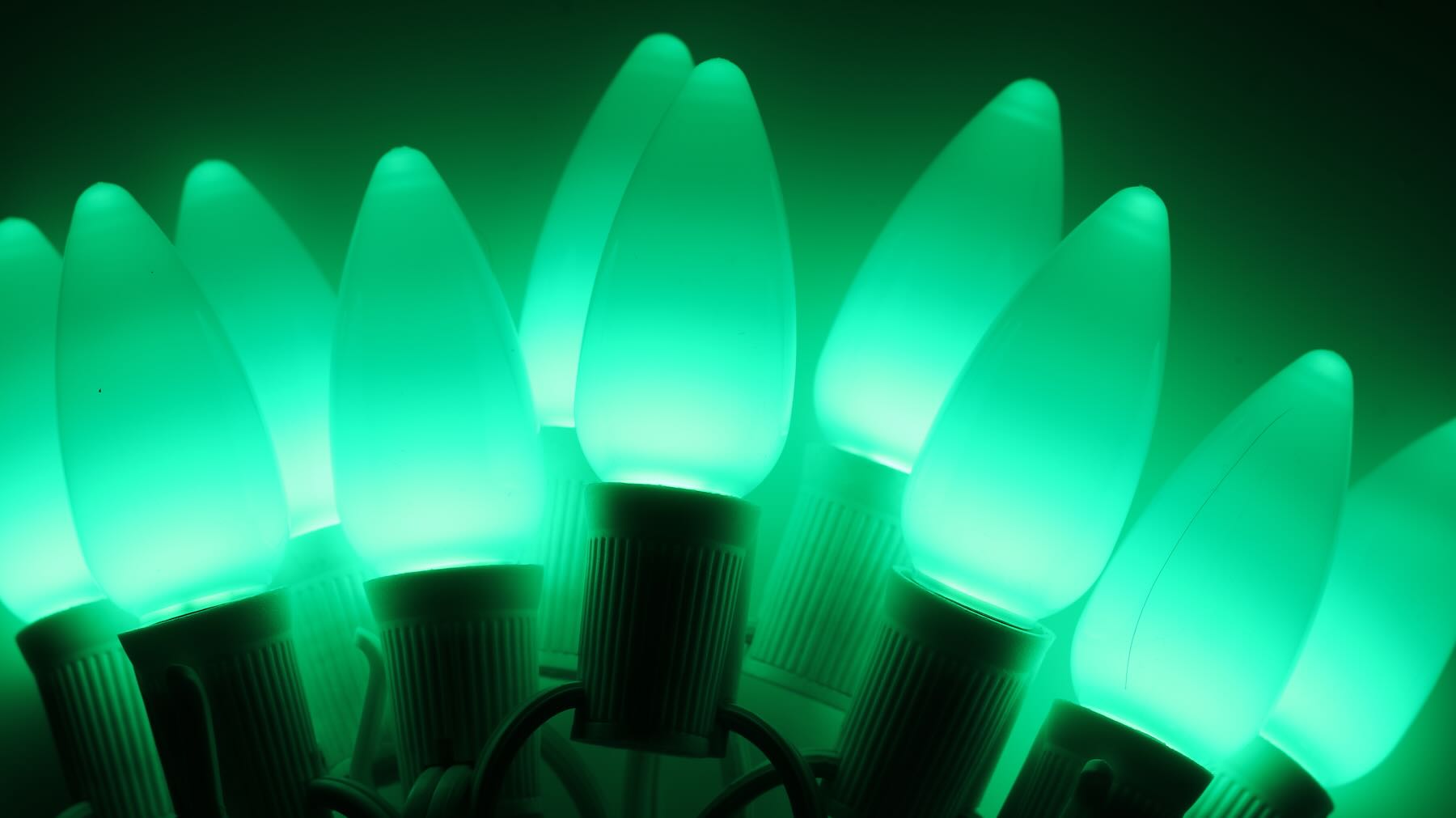 Green LED Bulbs