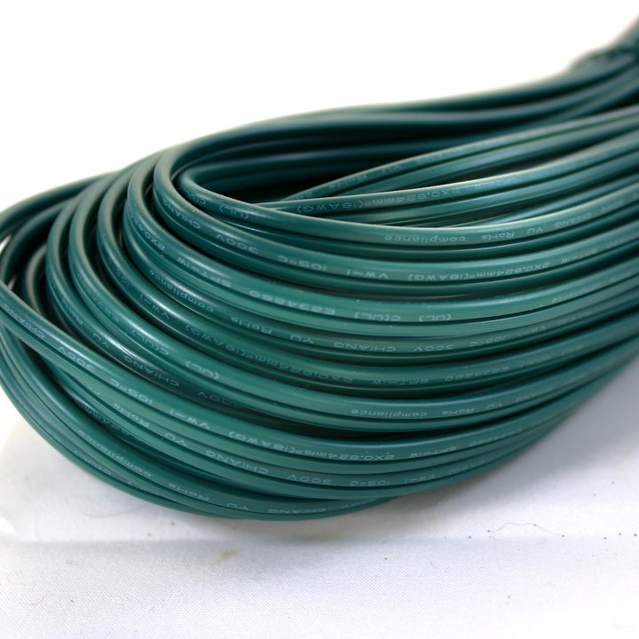 100' Cord 18 AWG SPT-1 Wire, Green