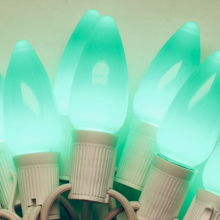 Illuminance™ C9 Geen Opaque LED Bulbs E17 Bases (SMD) (25 Pack)