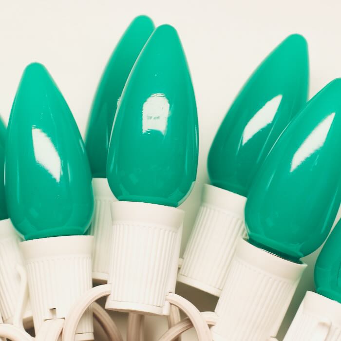 Illuminance™ C9 Geen Opaque LED Bulbs E17 Bases (SMD) (25 Pack)