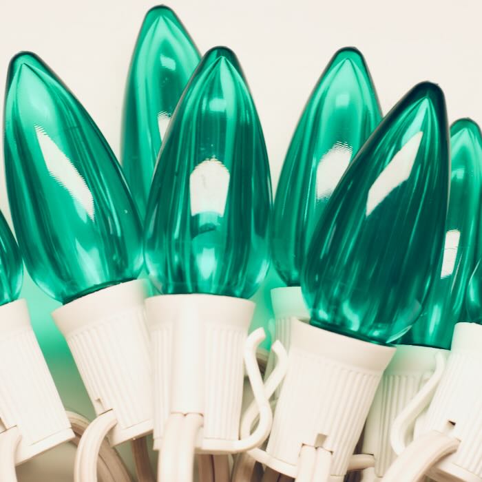 Illuminance™ C9 Green Smooth LED Bulbs E17 Bases (SMD) (25 Pack)