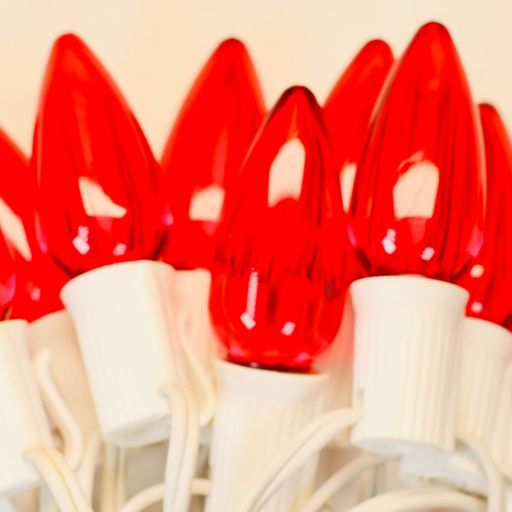 Illuminance™ C9 Red Smooth LED Bulbs E17 Bases (SMD) (25 Pack)