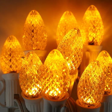 C7 Yellow LED (SMD) Bulbs E12 Bases