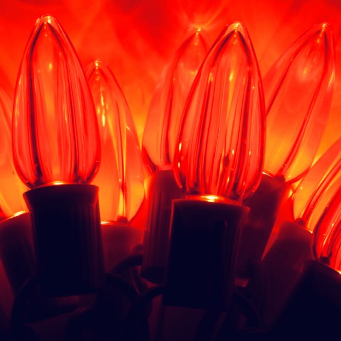 Illuminance™ C9 Orange Smooth LED Bulbs E17 Bases (SMD) (25 Pack)