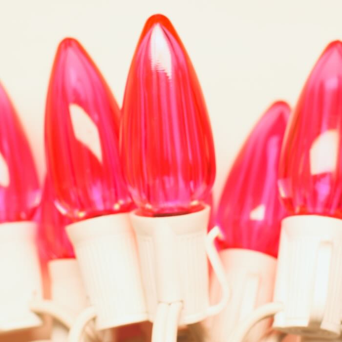 Illuminance™ C9 Pink Smooth LED Bulbs E17 Bases (SMD) (25 Pack)