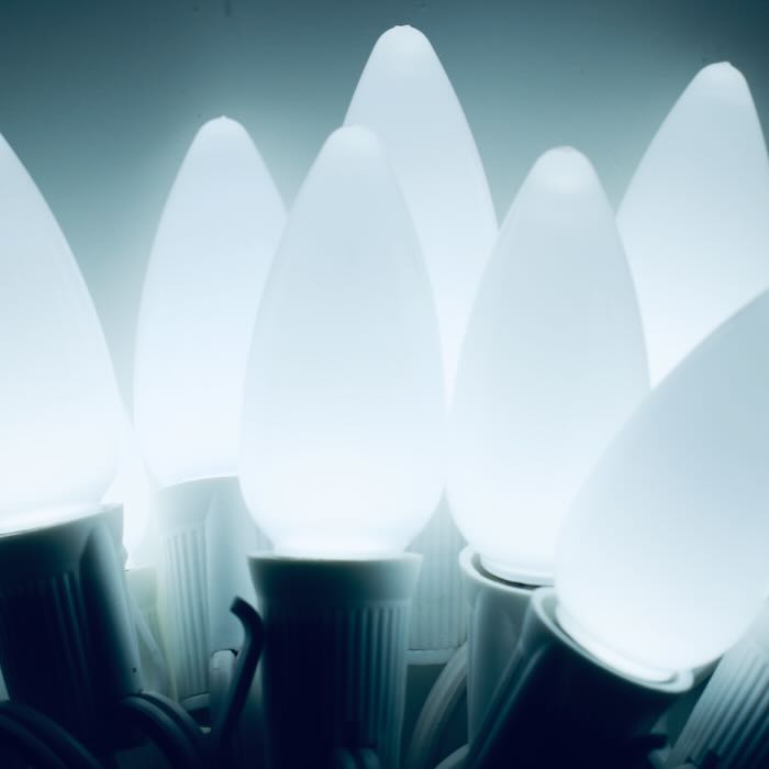 Illuminance™ C9 Pure White Opaque LED Bulbs E17 Bases (SMD) (25 Pack)