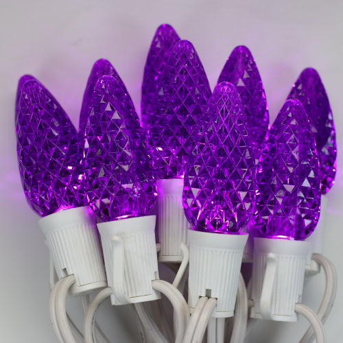First Purple Led C9 Purple Twinkle LED Bulbs E17 Bases (SMD) (25 Pack) – Christmas Light ...
