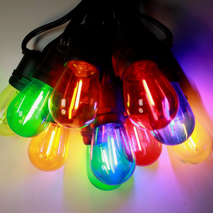 T50 Multicolor Smooth Filament LED (SMD) Bulbs E26 Bases (24 Pack)