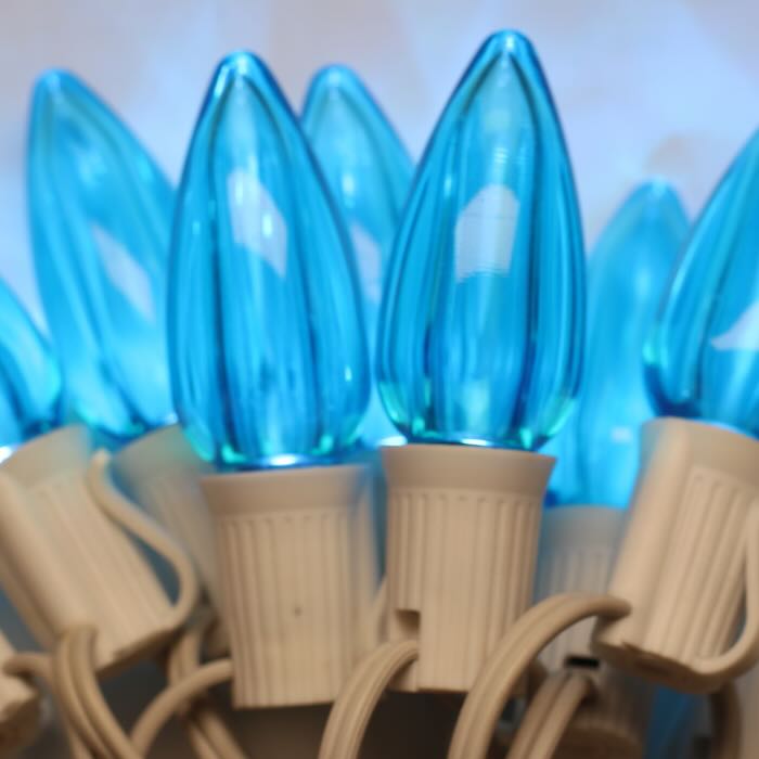 Illuminance™ C9 Teal Smooth LED Bulbs E17 Bases (SMD) (25 Pack)