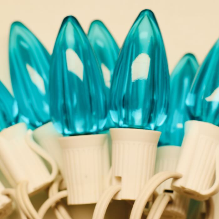 Illuminance™ C9 Teal Smooth LED Bulbs E17 Bases (SMD) (25 Pack)