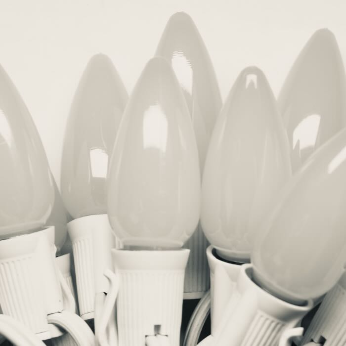 Illuminance™ C9 Pure White Opaque LED Bulbs E17 Bases (SMD) (25 Pack)