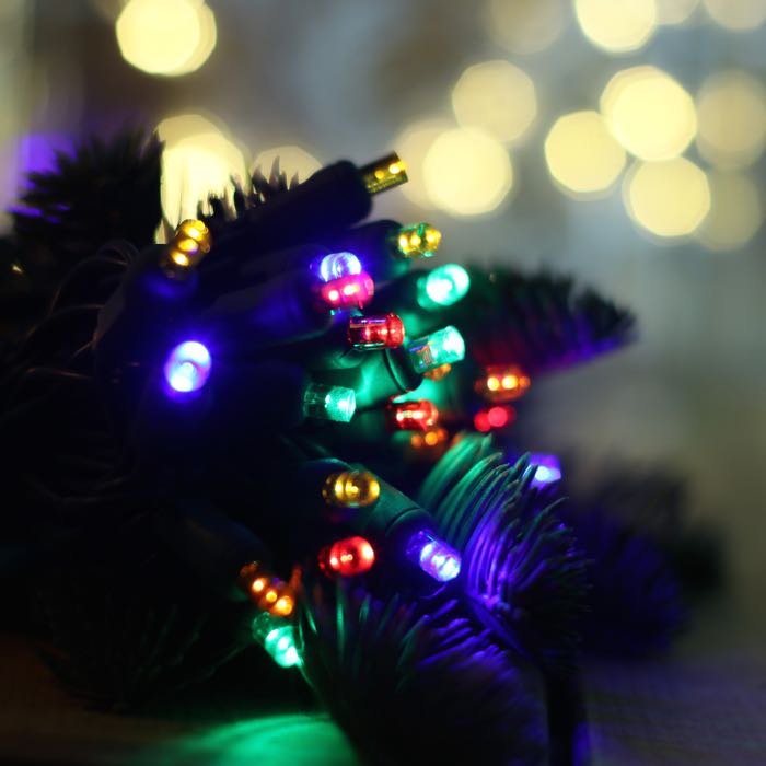 50-light Multicolor LED Christmas Lights