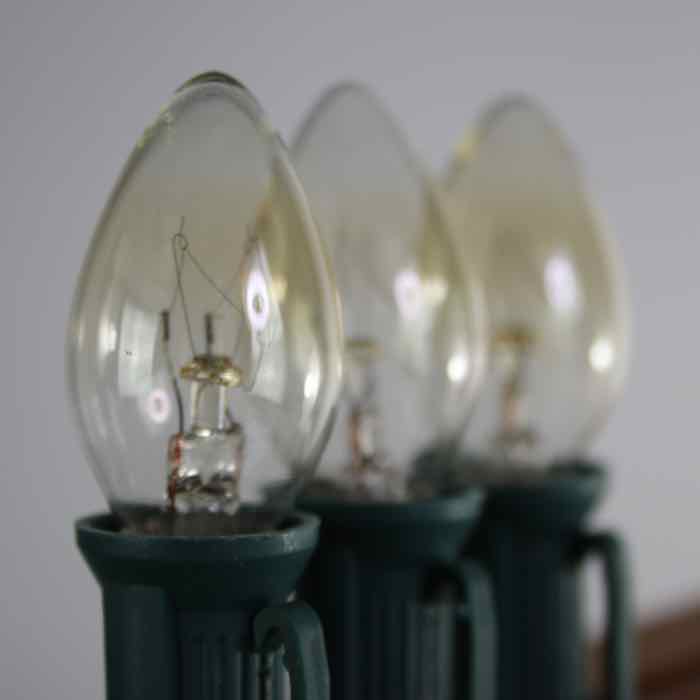 C7 Orange Extra Bright Glass Bulbs E12 Bases
