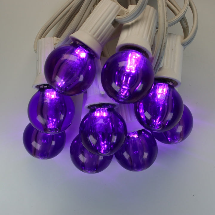G30 Purple Smooth LED Bulbs E12 Bases