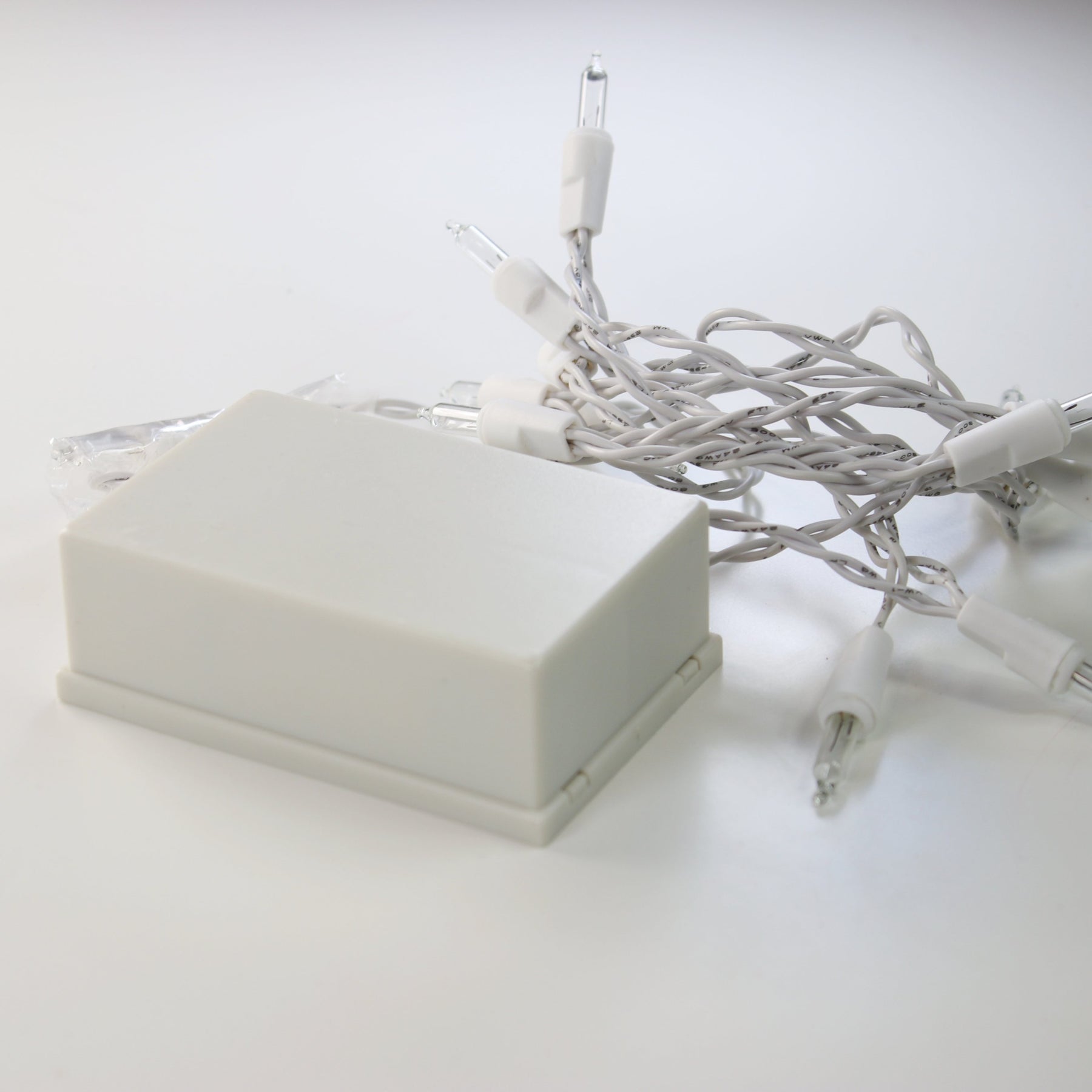 Mini Light Two Wire Battery Operated Mini Lights, White Wire – Christmas Light Source