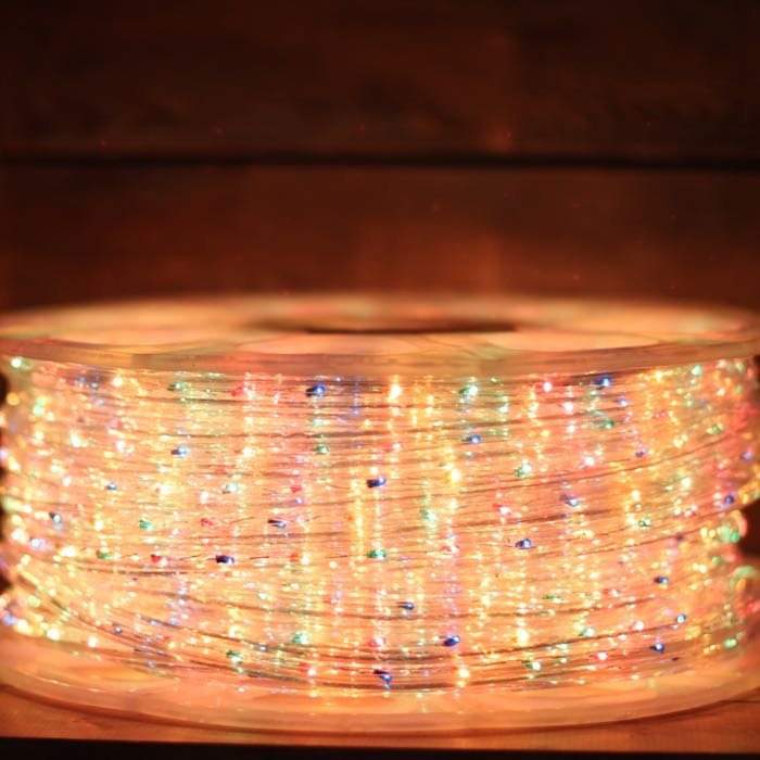 3/8" Multicolor Incandescent Rope Lights (Adhesive Connections)
