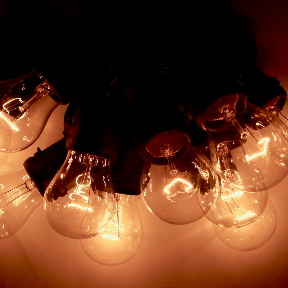 A15 Clear Glass Bulbs E26 Bases