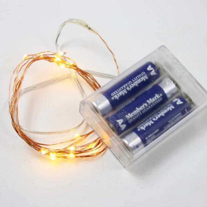 White Fairy LED Battery Lights (3 AA, not included)
