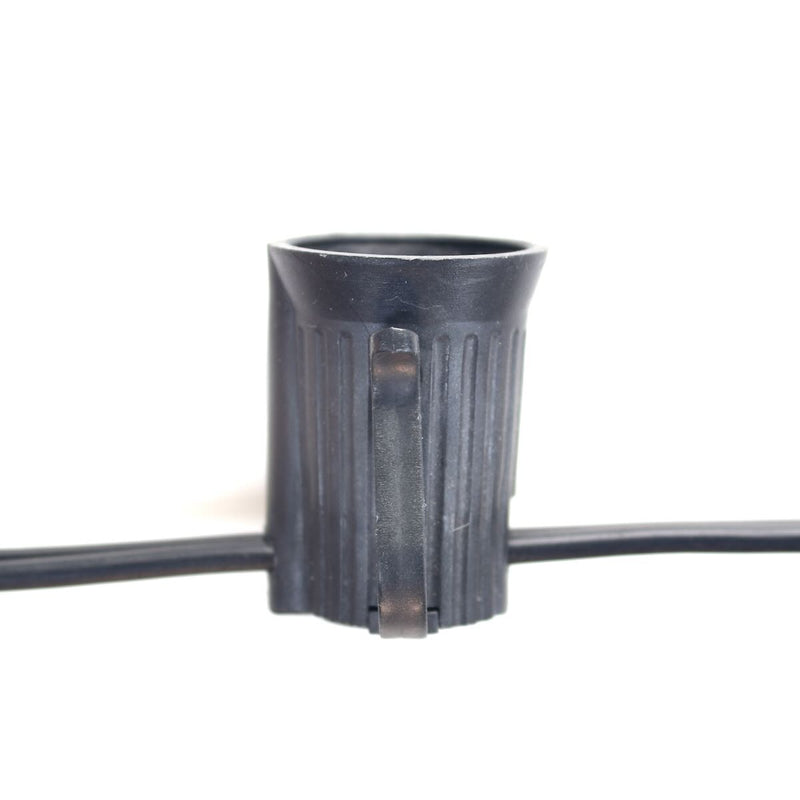 C7 (E12) 50' Spool 12" Spacing, Black SPT-1 Wire