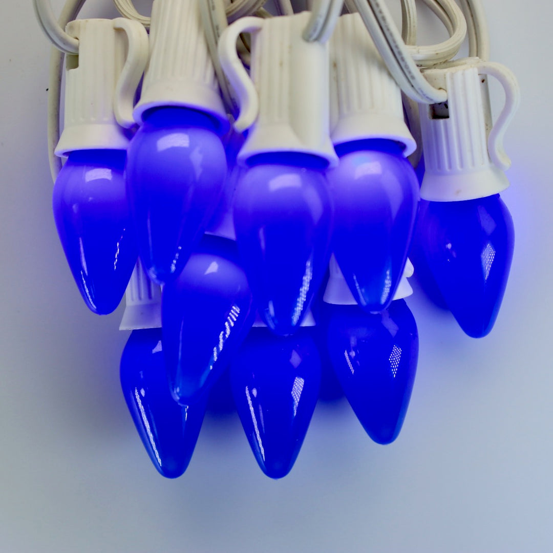 C7 Blue Opaque LED (SMD) Bulbs E12 Bases