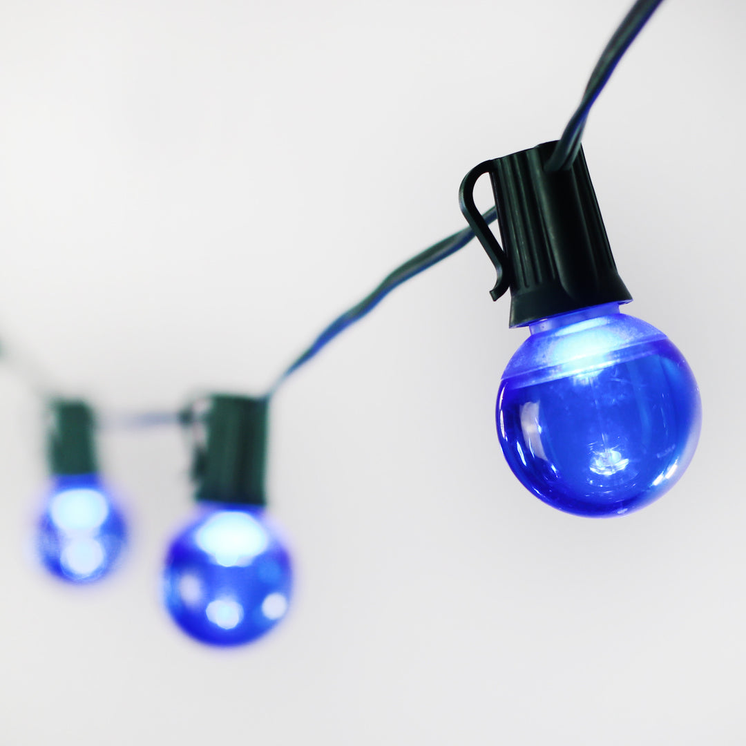 G40 Blue Smooth LED Bulbs E12 Bases
