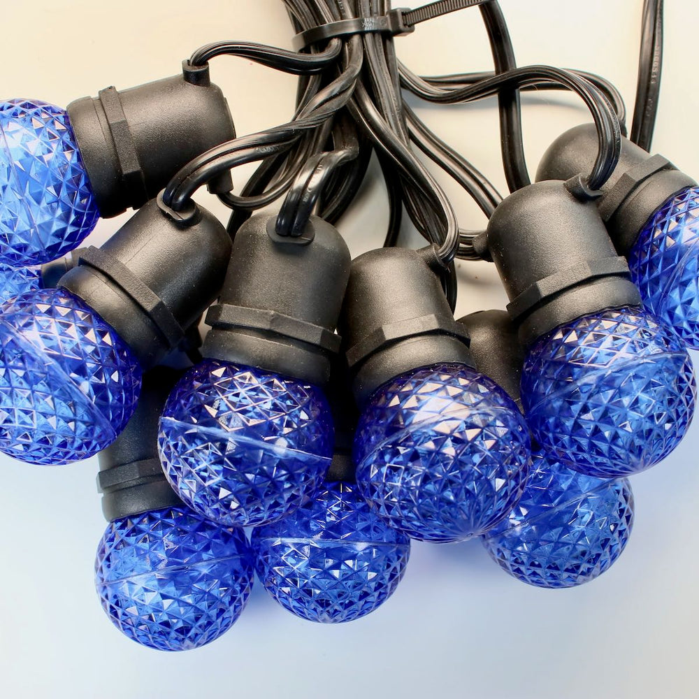 G50 Blue LED Bulbs E26 Bases