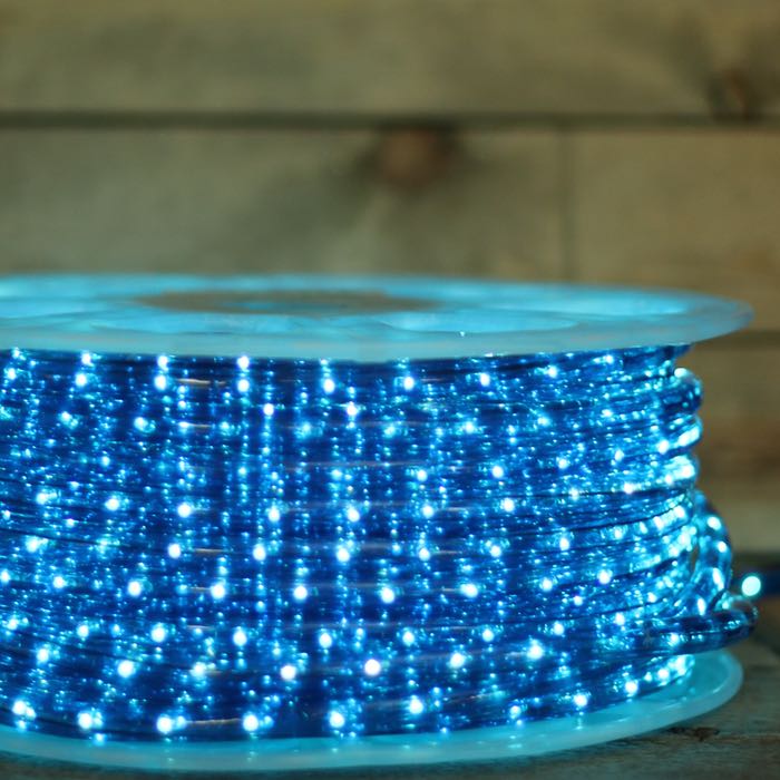 3/8" Blue Incandescent Rope Lights (Adhesive Connections)