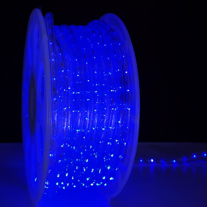 Blue LED rope light alt tag