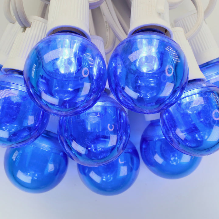 G40 Blue Smooth LED Bulbs E17 Bases