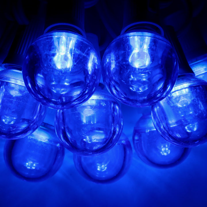 G40 Blue Smooth LED Bulbs E12 Bases