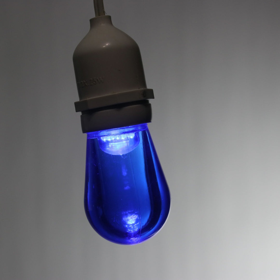 T50 Blue Smooth LED Bulbs E26 Bases