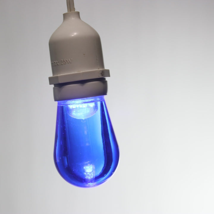 T50 Blue Smooth LED Bulbs E26 Bases
