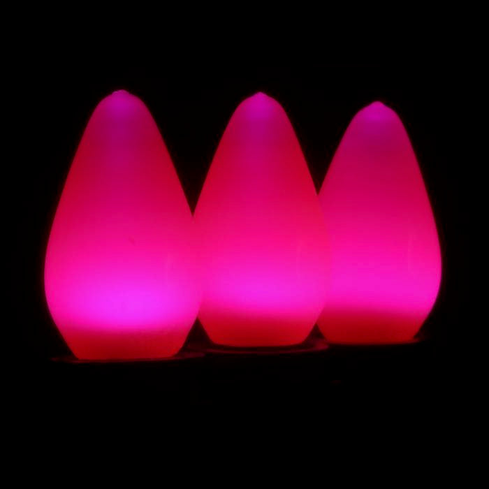 C7 Pink Opaque LED (SMD) Bulbs E12 Bases