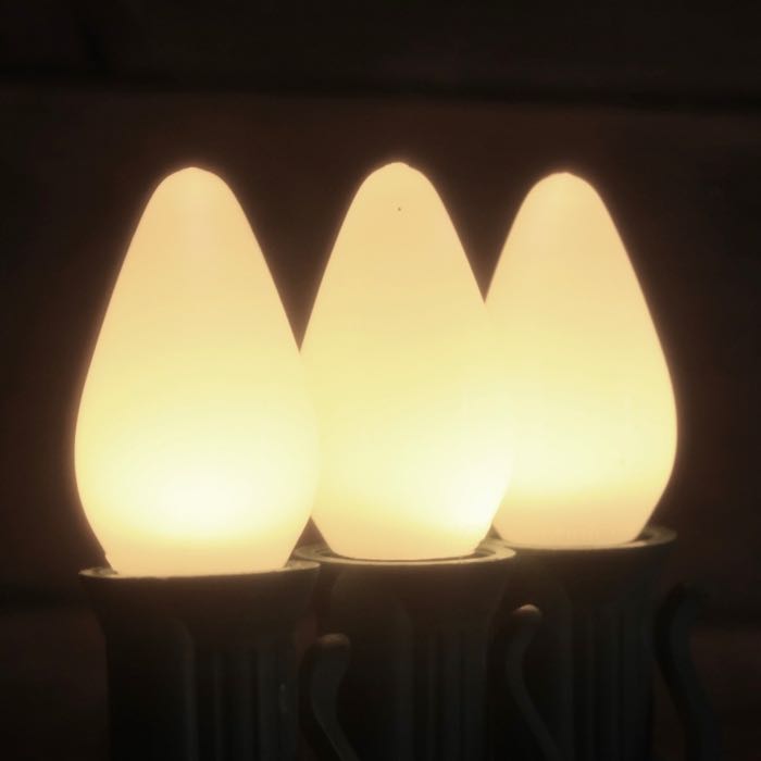 C7 Warm White Opaque LED (SMD) Bulbs E12 Bases