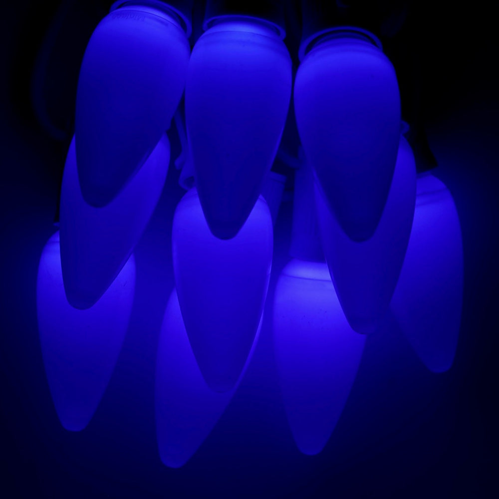 C9 Blue Opaque LED (SMD) Bulbs E17 Bases