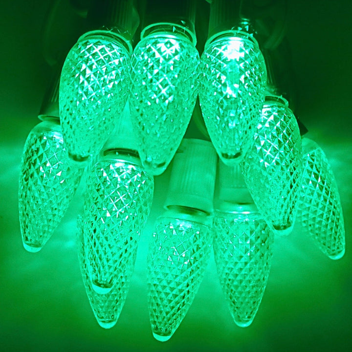 C9 Green LED (SMD) Bulbs E17 Bases
