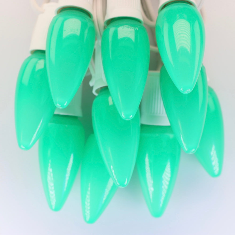 C9 Green Opaque LED (SMD) Bulbs E17 Bases